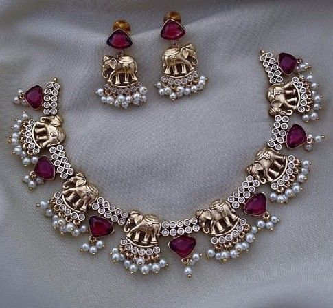 South Designer Nakshikaposh Necklace set