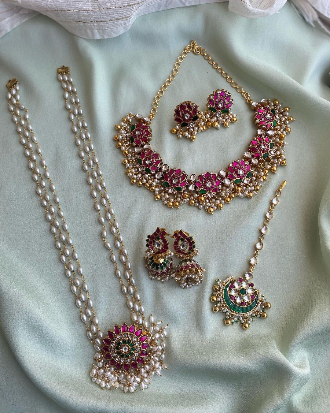 Nakshika Posh South Designer necklace set